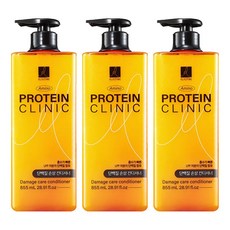 엘라스틴 아미노 프로틴 클리닉 손상 컨디셔너 플로럴 프루티향, 855ml, 3개