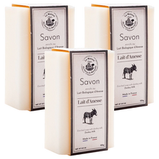 法國馬賽皂之家 極白潤膚驢奶皂 125g 溫和潔淨 法國原裝, 3個