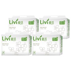 LIVI 優活 抽取式衛生紙 2層, 24包, 4袋