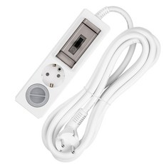 SWEET HOME 韓國製造 高容量配線斷路用延長線 2孔+安全保護蓋, 5m, 單一顏色, 1套