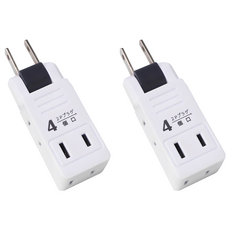 Kinyo 日式轉向四面插 83 x 28 x 25mm, 8.3cm, MR-5359, 2個