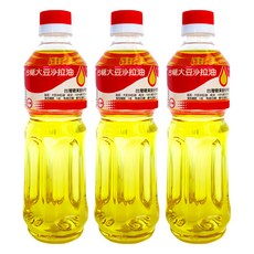 台糖 大豆沙拉油 600ml 100%黃豆萃取提煉 無雜質, 3瓶
