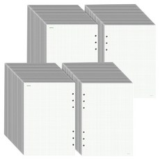 PAPERIAN My Edition 6孔內頁 方格筆記, 4個