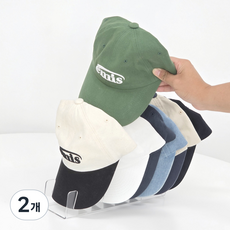 Ju and Ji 壓克力帽子收納分格整理架 展示架, 透明, 2個