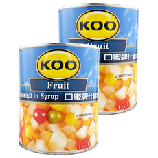 KOO 什錦水果罐頭 825g 南非原產, 2罐