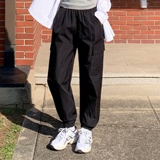 Tomatofactory 女款Anorak工裝彈性鬆緊束口褲