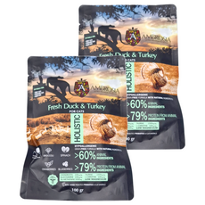 AMBROSIA 安柏希雅 無穀鮮肉貓糧 高動物性蛋白, 鴨肉 + 火雞肉, 100g, 2袋