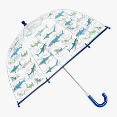 stephen joseph 兒童款Clear Color Changing雨傘 鯊魚