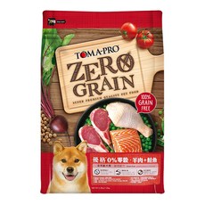 TOMA-PRO 優格 全齡犬用 零穀乾糧 含Omega 3、Omega 6 添加五種蔬果 優質腸益菌和益生菌 促進腸道健康 提升消化吸收能力 羊肉 + 鮭魚, 羊肉  +  鮭魚, 1.13kg, 1袋