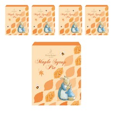 PETER RABBIT 比得兔 楓葉派 口感輕盈多層次 薄脆爽口千層酥皮點心 楓糖口味 葉子造型, 145g, 5盒