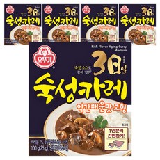 OTTOGI 不倒翁 三日熟成咖哩塊 微辣口味, 100g, 5盒