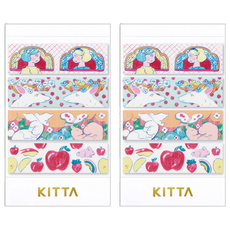 KING JIM KITTA 隨身攜帶和紙膠帶 可撕式 對稱 KITM002, 北澤平祐設計款 KITM002, 2個