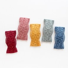 chenny bongbong Elia 蕾絲滴答夾5件組