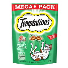 템테이션 고양이 간식, 풍부한 해산물맛, 160g, 1개