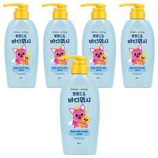베비언스 핑크퐁 뽀뽀드득 바디워시 스윗피치향, 380ml, 5개