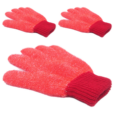 TTAEREUMIO 菜瓜布手套 手指型 隨機出貨, 1入, 3個