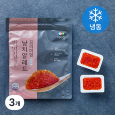 아라찬 프리미엄 날치알 레드 (냉동), 3개, 180g