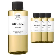 HAPPY BATH Original系列保濕身體油 經典果香, 250ml, 4瓶