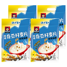 QUAKER 桂格 奇亞籽麥片 特濃鮮奶減糖, 280g, 4袋
