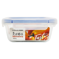 LocknLock 樂扣樂扣 美味關係保鮮盒 長方形 B1C12 420ml, 1入, 1個