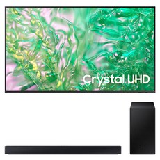 삼성전자 4K UHD Crystal TV + 사운드바 세트, 214cm(85인치), KU85UD8000FXKR, 벽걸이형 X HW-C450 (사운드바), 방문설치