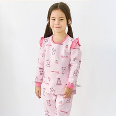 Maykids 女幼童/大童 Rabbit Town 保暖內衣褲套裝