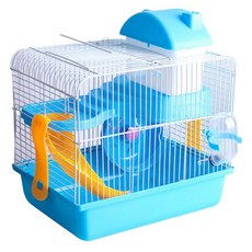 倉鼠雙層大城堡籠子, 1個, 淺藍色