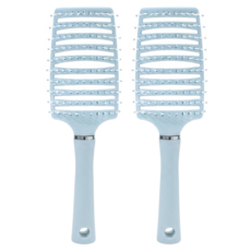 大彎排骨梳 加長梳齒, 天空藍, 2個