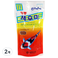 핑퐁 새우미 비단잉어 시클리드 사료, 350g, 2개