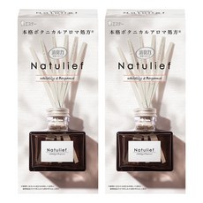 ST 雞仔牌 Natulief 室內用擴香瓶 含6個紙棒, 白百合+佛手柑, 2瓶, 80ml
