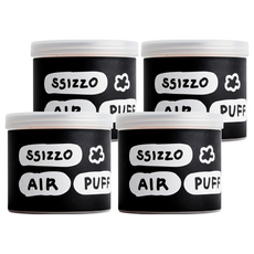 SSIZZO 服貼空氣氣墊粉撲 7入, 黑色, 4個