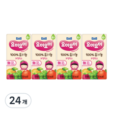 Maeil Yommy Yommy 每日乳業有機果汁 24包 水果蔬菜果汁 125ml, 24個