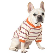SPUTNIK 條紋寵物衣, FM, 白桔, 1件