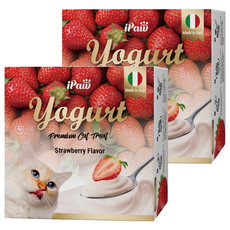 iPaw 貓咪的優格 義大利製, 草莓, 25g, 2個