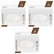 台灣 COSMOS 69 果凍粉撲 S30707, 3個, 透明色