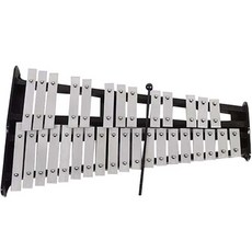 Wyden 專業樂器 成人用木琴, 銀色 + 黑色, 28音板以上