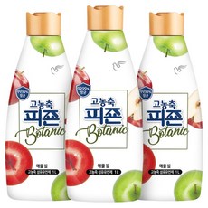 碧珍 高濃縮抗菌植物纖維柔軟精 蘋果香 正裝, 1L, 3個