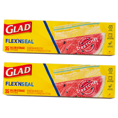 글래드 플렉스앤씰 지퍼백, 대(L), 35개, 2세트