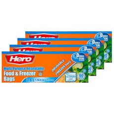 헤로지퍼백, 대(L), 60개입, 4개