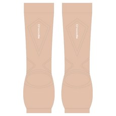 Crocodile 鱷魚 腳背覆蓋型小腿壓力帶 膚色 CDST10, 1套
