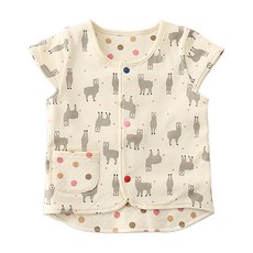 日本千趣會兒童4季背心 雙面 80 彩扣米羊駝 柔軟親膚