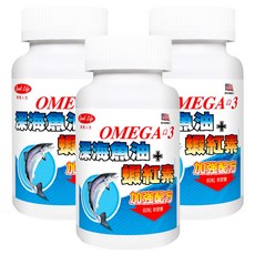 good Life 得意人生 Omega 3深海魚油 + 蝦紅素 軟膠囊, 60顆, 3罐