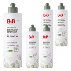 비앤비 비건 식기세척기 세제 용기형, 500ml, 5개