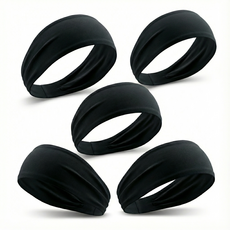 오웨니 스포츠 쿨링 헤어밴드, 블랙, 5개