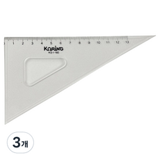 KORING 模板刻度三角尺 13cm K-160, 單一顏色, 3個