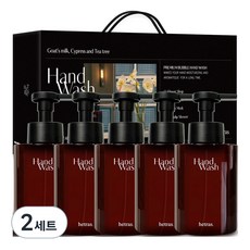 헤트라스 퍼퓸 버블 고보습 산양유 핸드워시 5종 세트, 515ml, 2세트