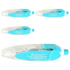 長立文具 Changli 按壓式修正帶 6M, 顏色隨機, 4個