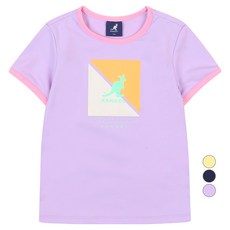 캉골키즈 아동용 스퀘어 로고 프린트 워터스포츠 티셔츠 PB 0001