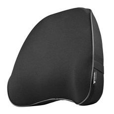 VALUEM 車用記憶棉腰靠墊, 黑色, 1個