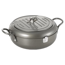 YOSHIKAWA 吉川 天壹 日本鐵製IH附蓋油炸鍋 22cm - 2.5L, SJ-2135